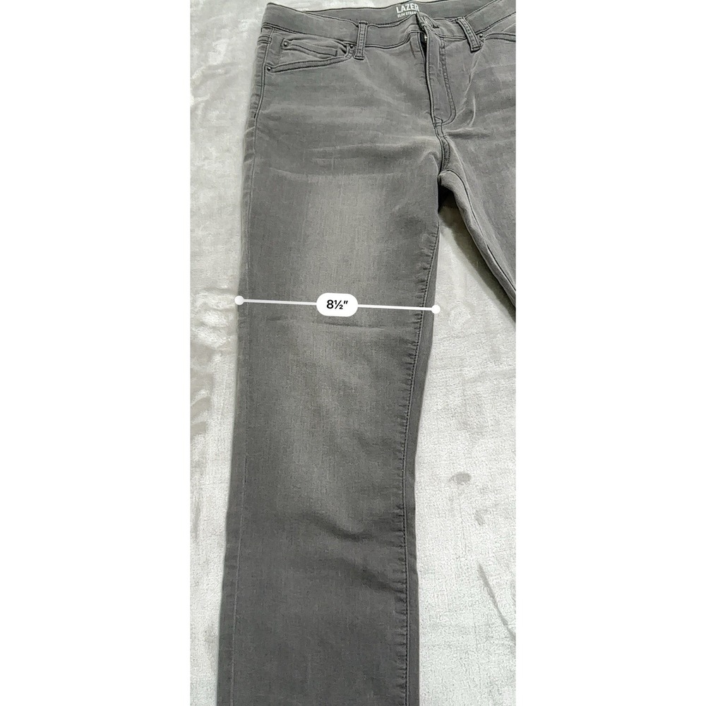 Lazer Jeans Women's Size 18 Slim Straight Stretch Gray Soft Brand New‎ With Tags - Picture 9 of 13
